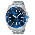 Pulsar from Pedre On the Go Men's Stainless Steel Bracelet Watch W/ Sunray Blue Dial
